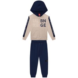 Conjunto-Infantil-Moletom-Capuz-Ziper-Amendoa-e-Marinho-Edge-2