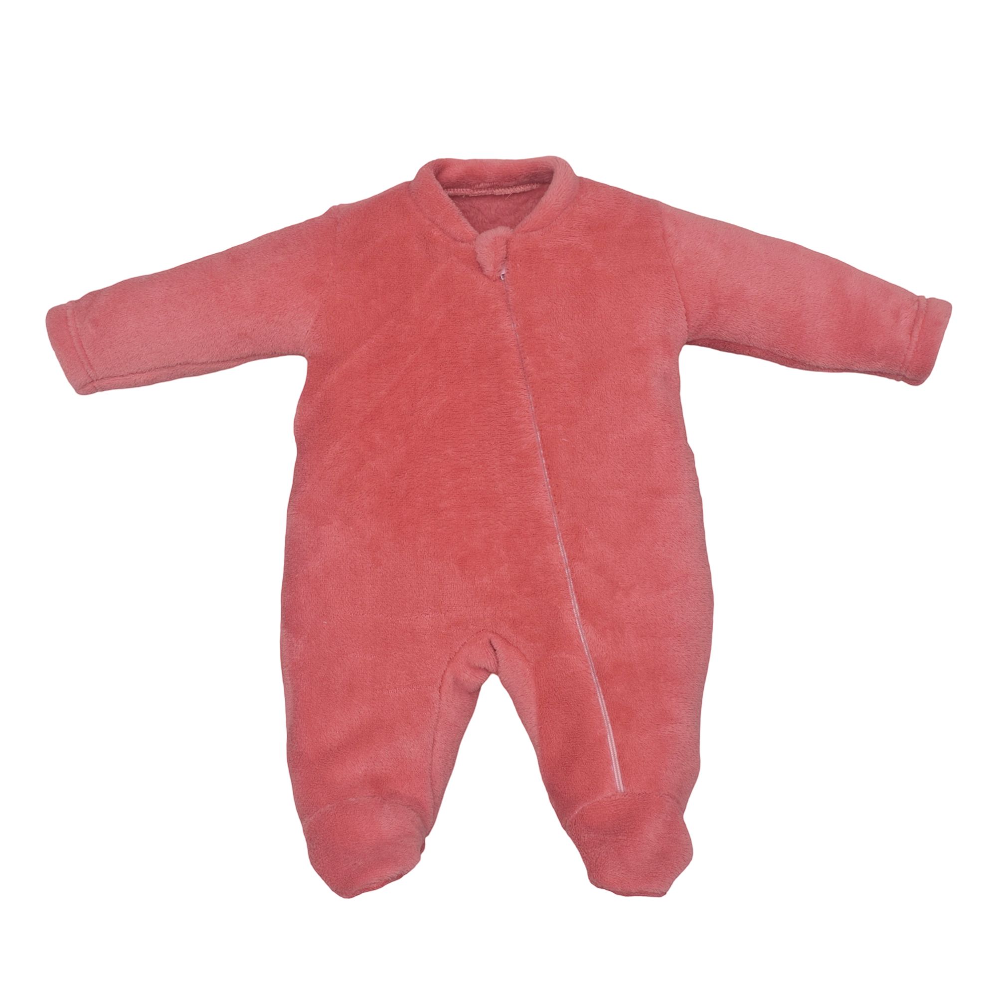 Macacao-Bebe-Longo-Ziper-Fleece-Goiaba-Ursinha-Bordada-Bumbum-1