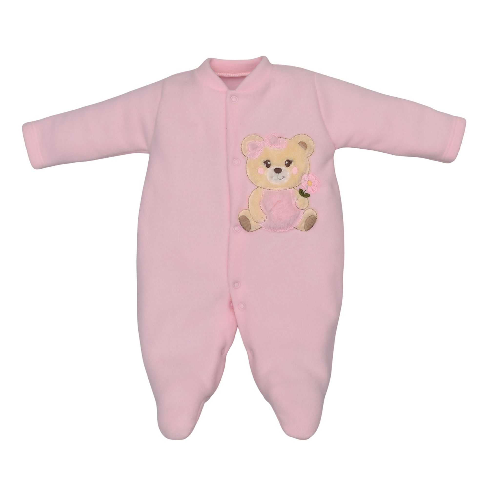 Macacao-Bebe-Longo-Microsoft-Rosa-Claro-Ursa-Flor-Bordada-1