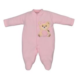 Macacao-Bebe-Longo-Microsoft-Rosa-Claro-Ursa-Flor-Bordada-1