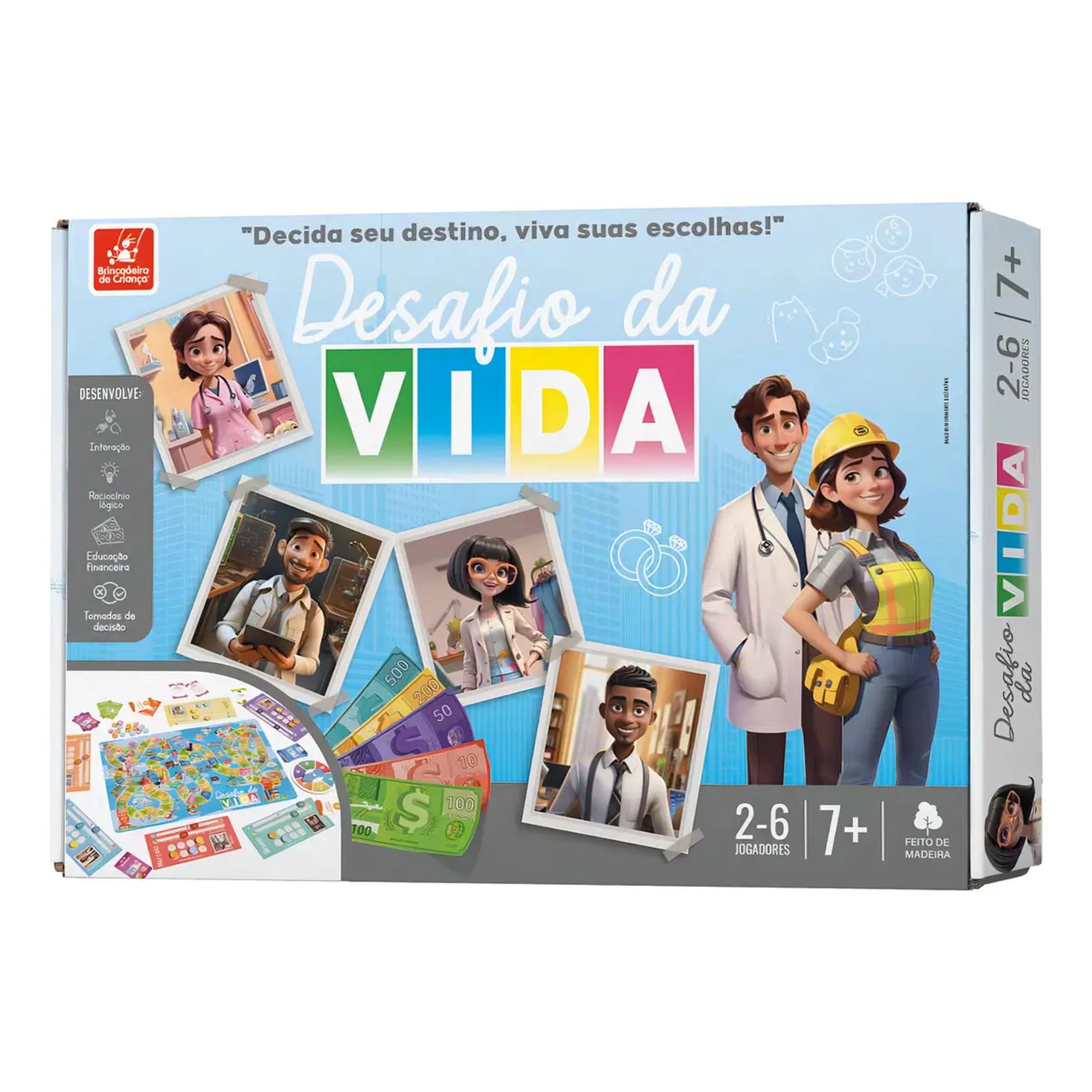 Jogo Tabuleiro Desafio Da Vida Educativo 6912