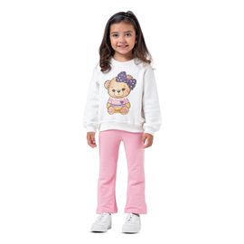 Conjunto-Moletom-Meninas-Blusao-Off--White-Urso-Laco-e-Calca-Rosa-1