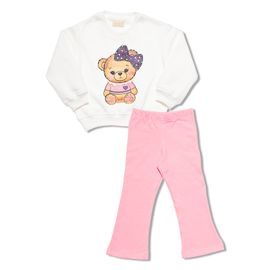 Conjunto-Moletom-Meninas-Blusao-Off--White-Urso-Laco-e-Calca-Rosa-2