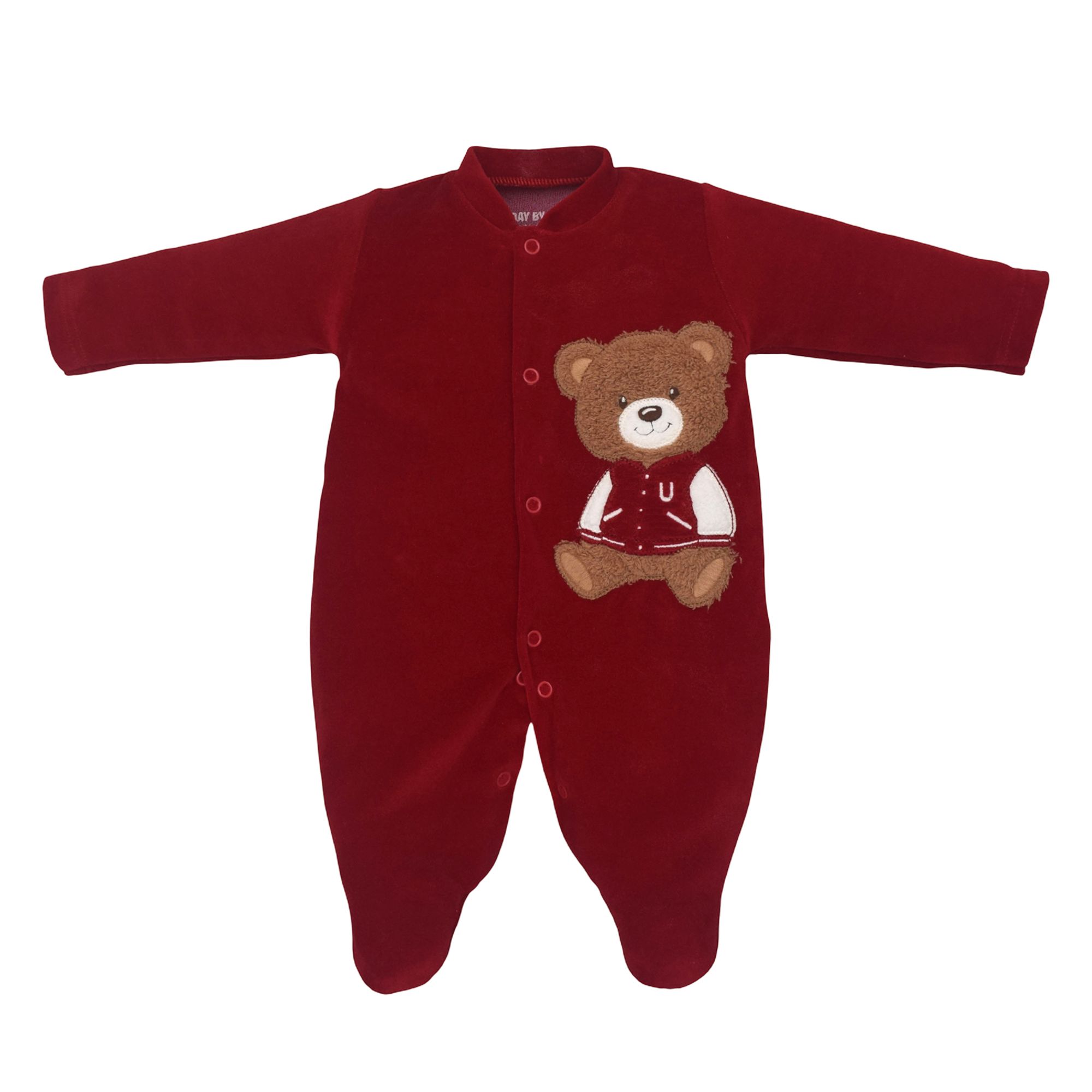 Macacao-Bebe-Longo-Plush-Vermelho-Urso-Colegial-Bordado-1