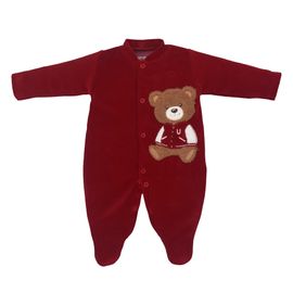 Macacao-Bebe-Longo-Plush-Vermelho-Urso-Colegial-Bordado-1