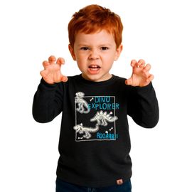 Camiseta-Infantil-Manga-Longa-Preta-Dino-Explorer-Alphabeto-1