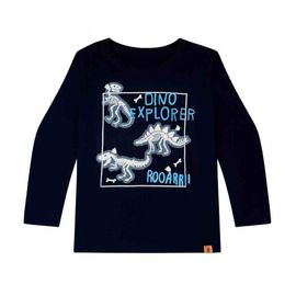 Camiseta-Infantil-Manga-Longa-Preta-Dino-Explorer-Alphabeto-2