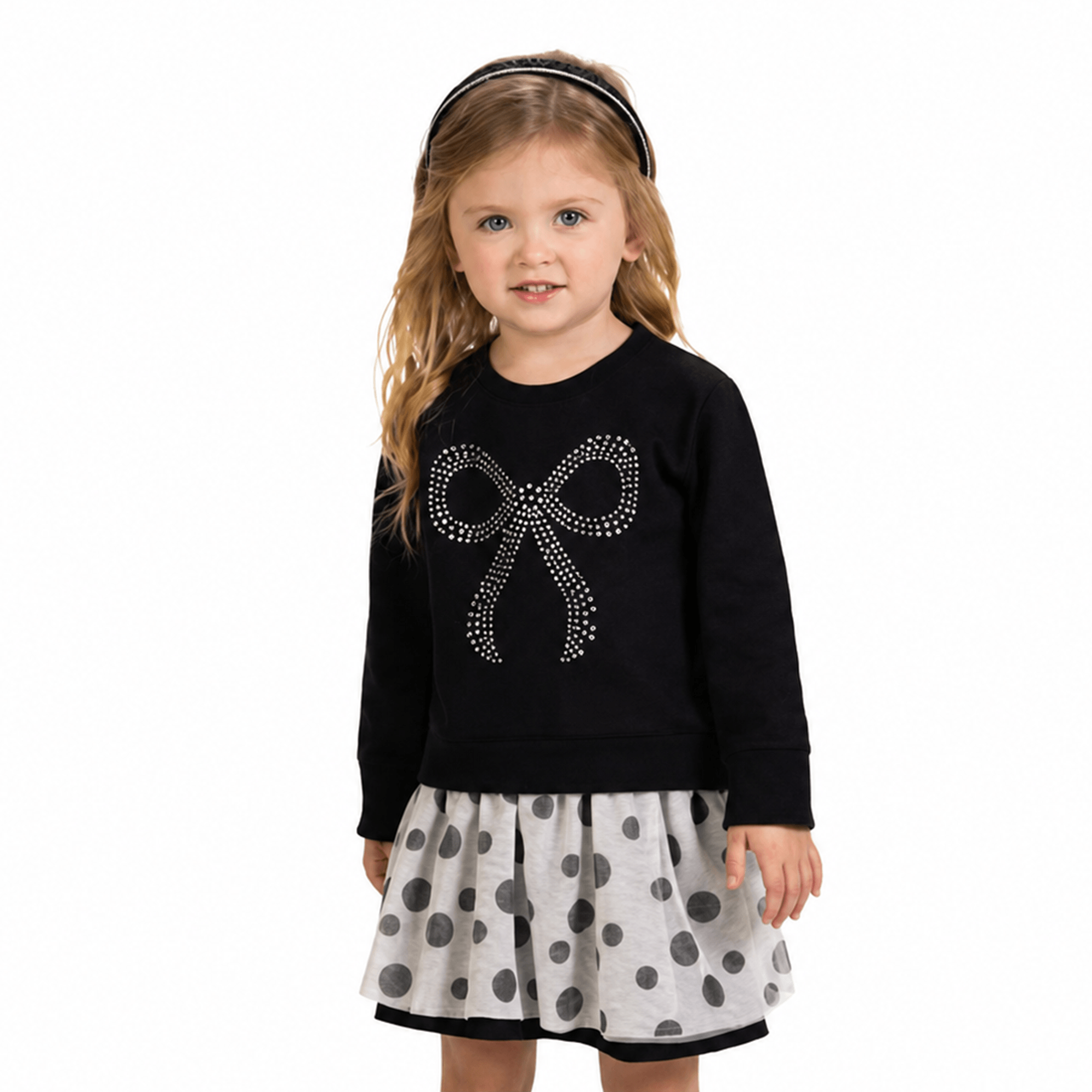 Conjunto-Meninas-Casaco-Preto-Laco-Strass-e-Saia-Tule-Bolas-Milon-1