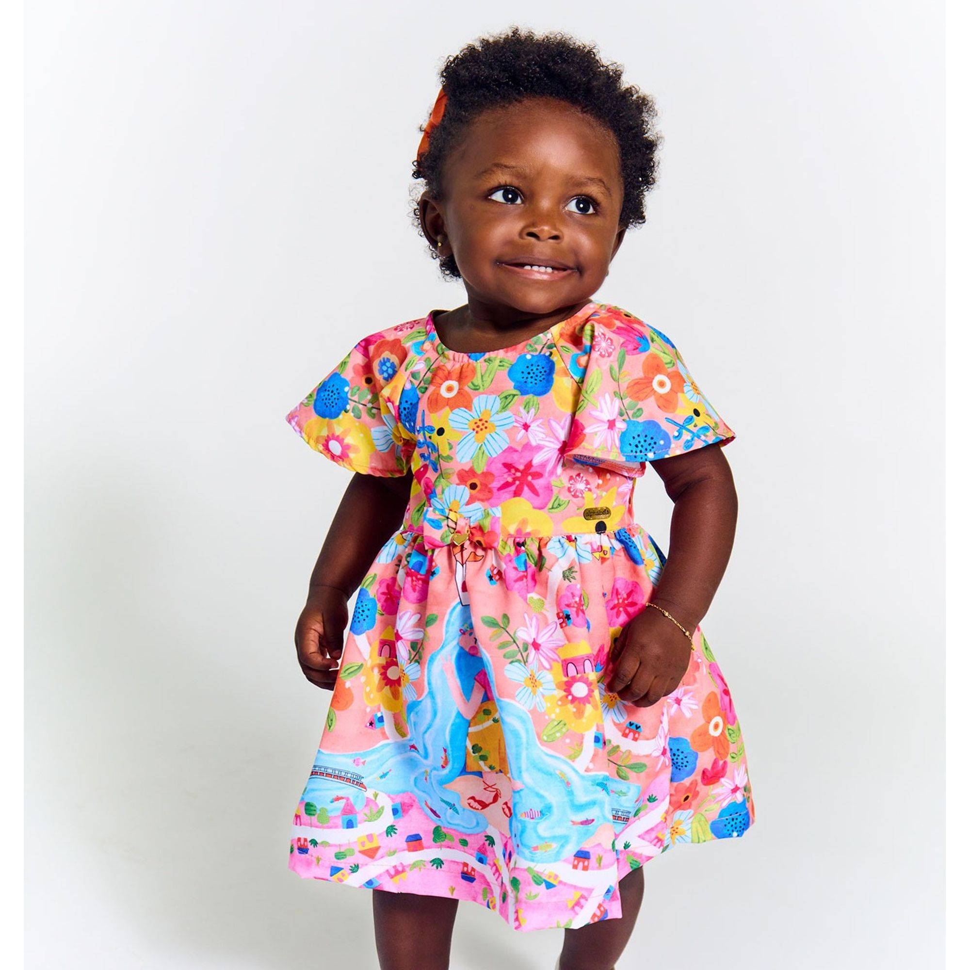 Vestido-e-Calcinha-Bebe-Meu-Coracao-e-Mar-Laranja-e-Rosa-Alphabeto-1