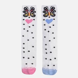 Meia-Infantil-3-4-Branca-Butterfly-Borboletas-Cantarola-2