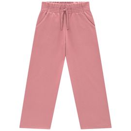 Calca-Infantil-Meninas-Moletom-Wide-Leg-Rosa-Creme-Kyly-2
