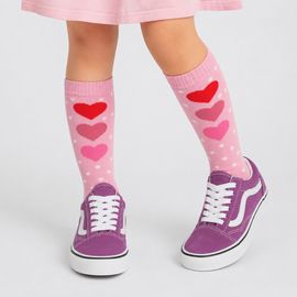-Meia-Infantil-3-4-Rosa-Trio-Coracao-Cantarola-1