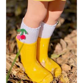 Meia-Infantil-3-4-Branca-Cereja-Bordada-3D-Cantarola-1