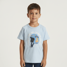 Camiseta-Infantil-Manga-Curta-Azul-Glacial-Motocycle-Garage-Alphabeto-1