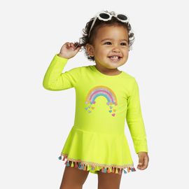 Maio-Body-Infantil-Amarelo-Neon-Arco-Iris-Saia-Tassel-Coloridos-1