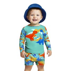 Conjunto-Praia-Meninos-Camiseta-Manga-Longa-UV-e-Sunga-Verde-Dinossauros-1