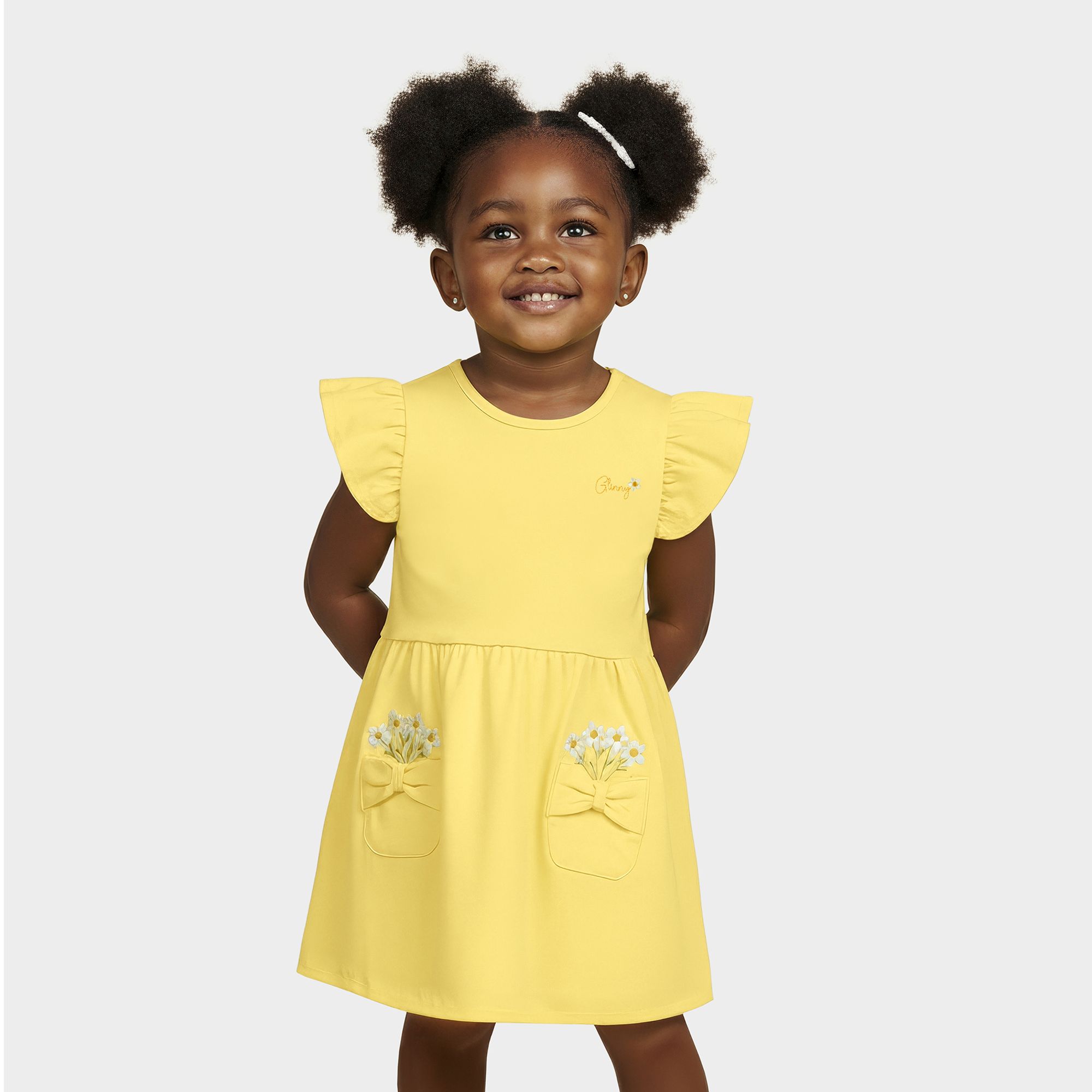 Vestido-Infantil-Cotton-Amarelo-Bolsos-Margaridas-Bordadas-1