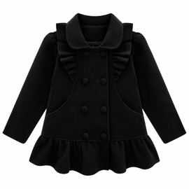 Casaco-Infantil-Trench-Coat-Tweed-Preto-Milon-2