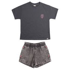 -Conjunto-Meninas-Love-Camiseta-Grafite-e-Short-Jeans-Black--2