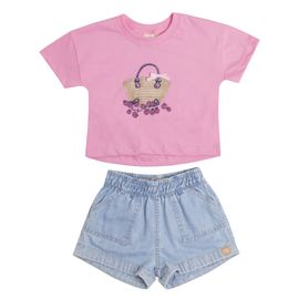 -Conjunto-Meninas-Blusa-Rosa-Amoras-e-Short-Jeans-Comfort-2