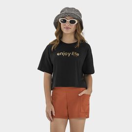 Conjunto-Meninas-Blusa-Preta-Enjoy-Life-e-Short-Ferrugem-1