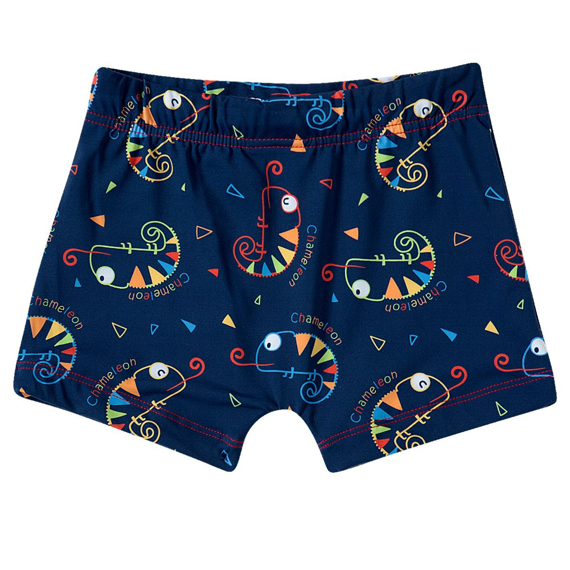 Sunga-Short-Meninos-Azul-Marinho-Camaleoes-Coloridos-Tip-Top-1