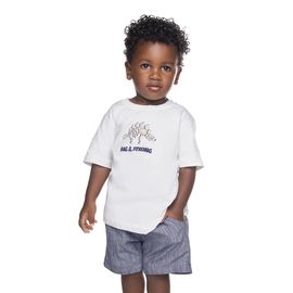 Conjunto-Meninos-Camiseta-Off-White-Esqueleto-Dino-e-Bermuda-Azul-Denim-1
