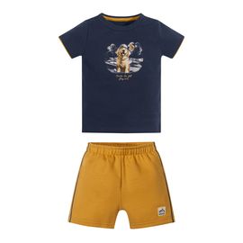 Conjunto-Meninos-Camiseta-Azul-Cachorro-Golden-e-Bermuda-Amarela-2