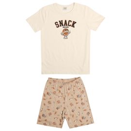 Pijama-Curto-Meninos-Malha-Bege-Snack-Dreams-2