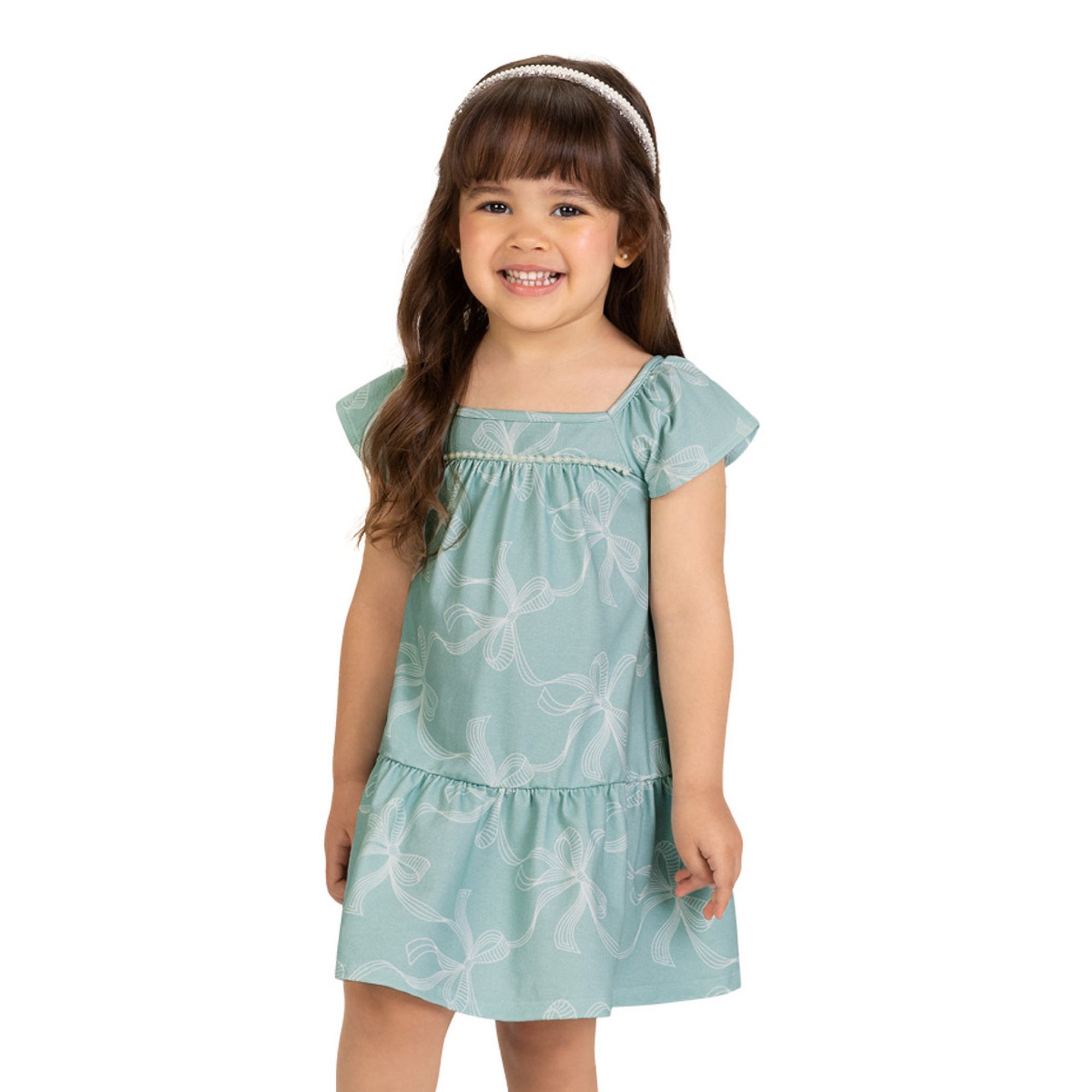 Vestido-Infantil-Cotton-Lacos-Verde-Chanel-Fita-Perolas-Milon-1