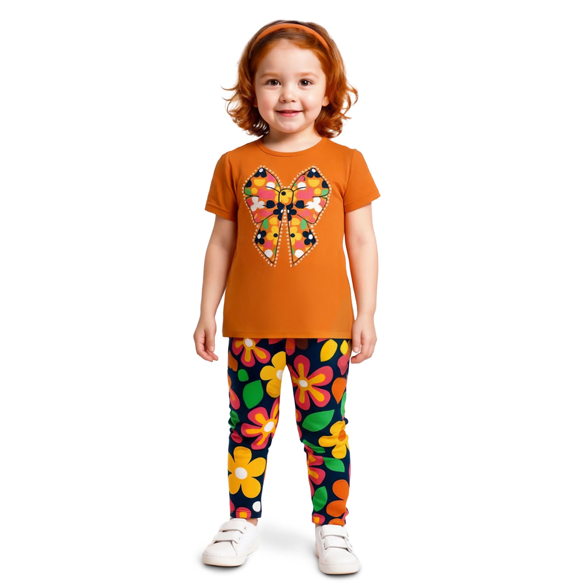 Conjunto-Meninas-Blusa-Laranja-Laco-Flores-e-Legging-Floral-Kyly-1