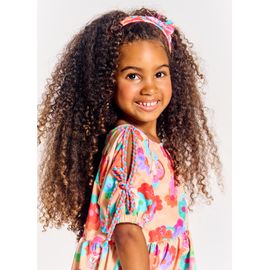 Vestido-Infantil-Sonhar-E-Meu-Poder-Pacoca-Bege-e-Laranja-Alphabeto-2