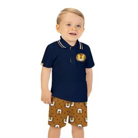 Conjunto-Meninos-Polo-Azul-Marinho-Leaozinho-e-Bermuda-Marrom-1