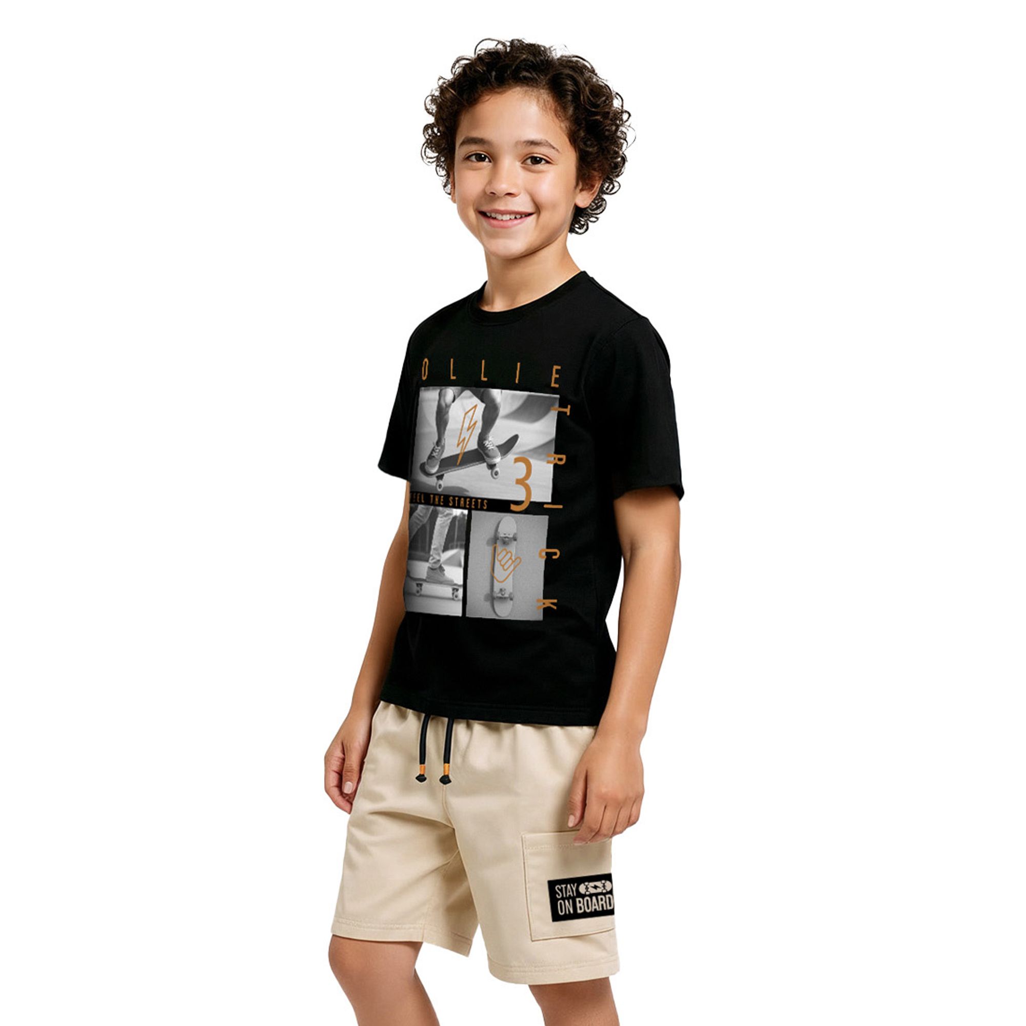 Conjunto-Meninos-Stay-On-Board-Camiseta-Preta-e-Bermuda-Amendoa-1
