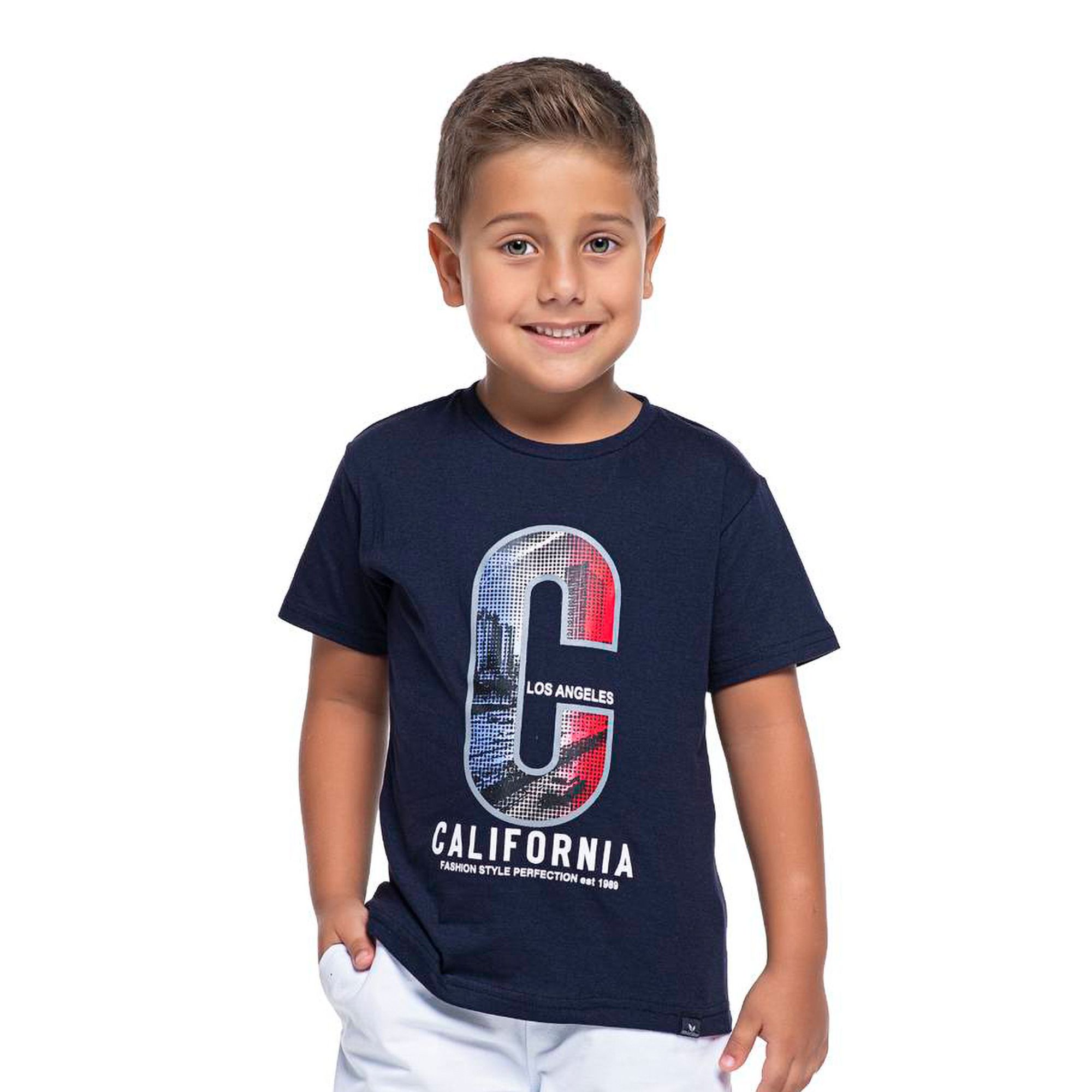 Camiseta-Meninos-Manga-Curta-Azul-Marinho-California-1