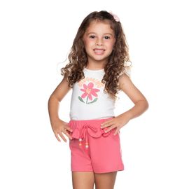 Conjunto-Meninas-Blusa-Branca-Blooming-e-Short-Rosa-Babadinho-1