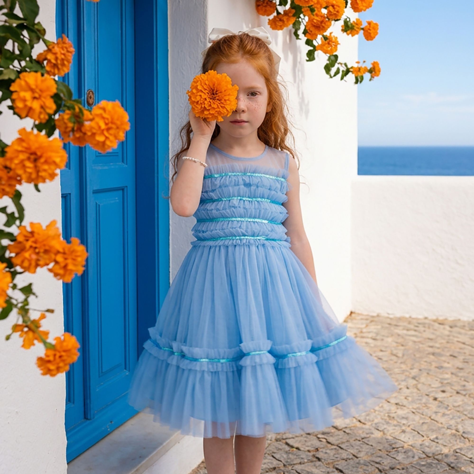 Vestido-Infantil-Festa-Tule-Azul-Franzido-Com-Paetes-1