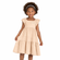 Vestido-Infantil-Malha-Trabalhada-Laranja-Nevoa-Aplique-Perolas-Milon-