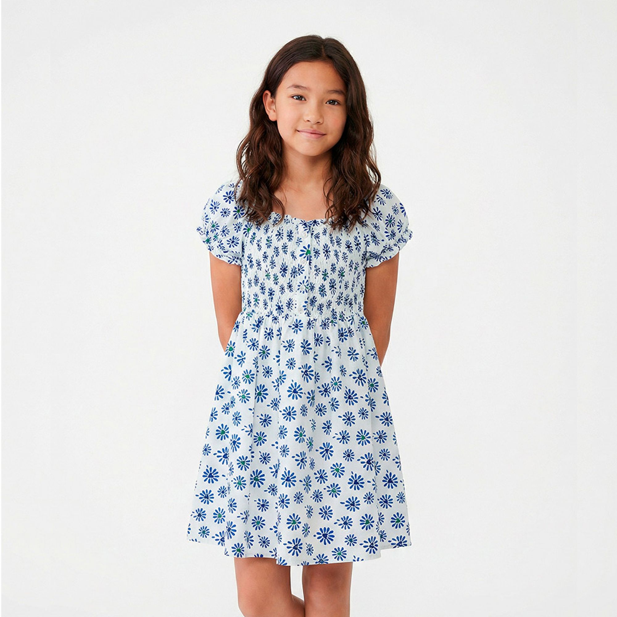 Vestido-Meninas-Franzido-Florzinhas-Azuis-Bem-Me-Quer-Fabula