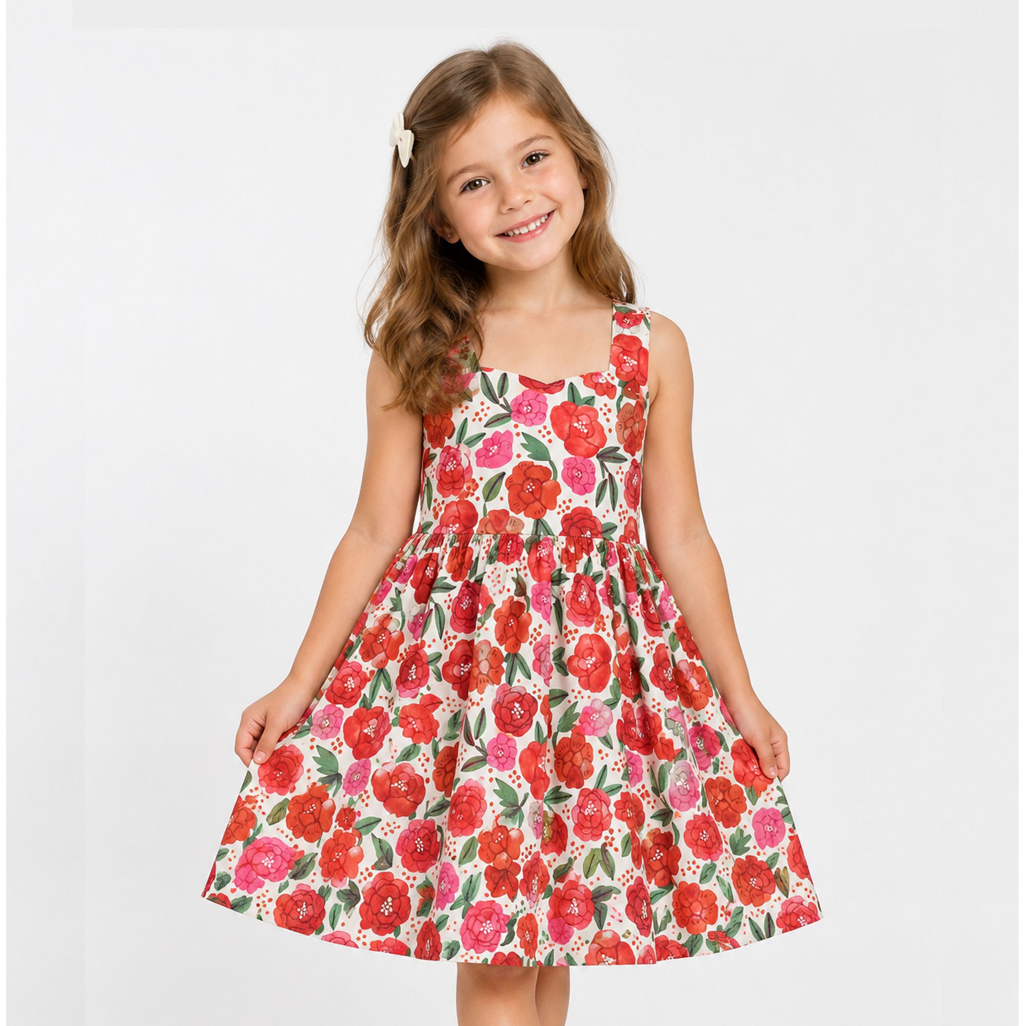 Vestido-Meninas-Alca-Cruza-Nas-Costas-Broto-de-Flor-Fabula
